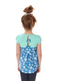 Bluza fetita cu flori, menta NDZ8157 - Magazin online - Boutique